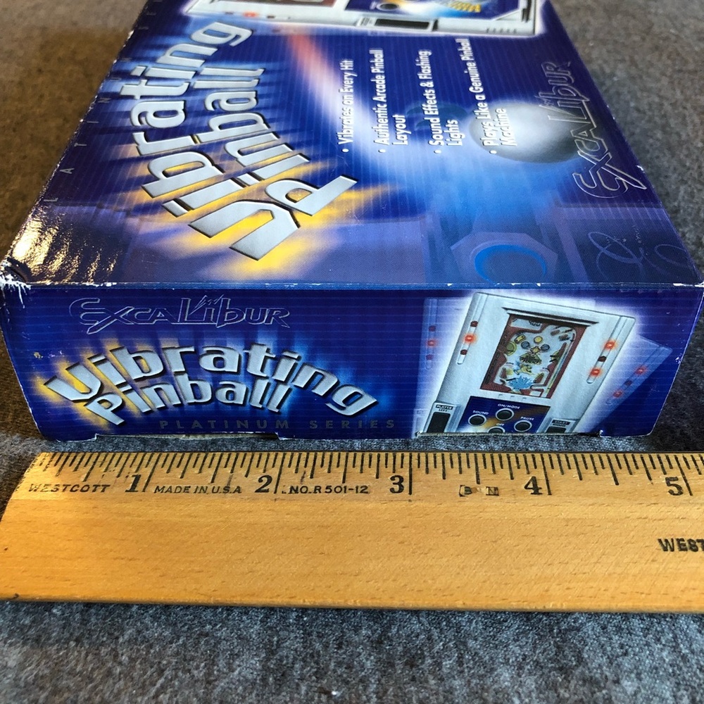 Excalibur Vibrating Pinball Handheld Game - Picture 4 of 12